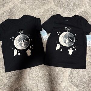 Set off 2 Black Kids' Tee with Disco Ball & Ghosts Graphic 12M,18M, 2T…74
